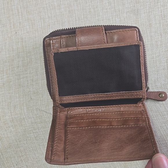 Anthroplogie Harbour 2nd Brown  Leather Wallet - Picture 5 of 6